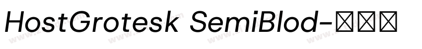 HostGrotesk SemiBlod字体转换 HostGrotesk SemiBlod字体转换